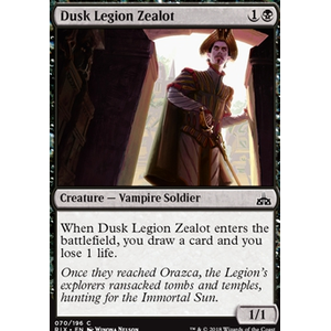 Magic löskort: Rivals of Ixalan: Dusk Legion Zealot