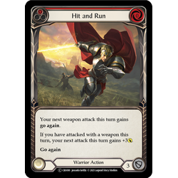 FaB Löskort: Crucible of War Unlimited: Hit and Run (Red) (Rainbow Foil)