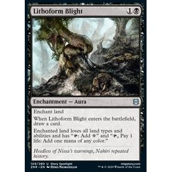 Magic löskort: Zendikar Rising: Lithoform Blight