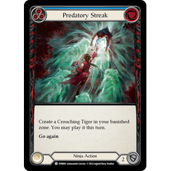 FaB Löskort: Dynasty: Predatory Streak (Blue) (Rainbow Foil)
