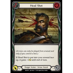 FaB Löskort: Arcane Rising First: Head Shot (Yellow)