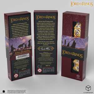 The Lord of the Rings Full Art Dice Set: Ringbearers - Whitefire Radiance (7)
