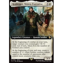 Magic löskort: Magic: The Gathering - FINAL FANTASY: Commander: Heidegger, Shinra Executive (alternative art)
