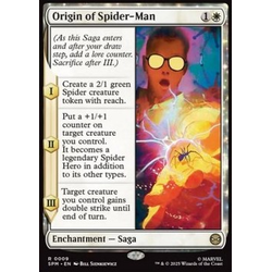 Magic löskort: Magic: the Gathering: Marvel's Spider-Man: Origin of Spider-Man (Foil)