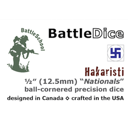BattleDice 12,5mm Finnish alternate - Hakaristi (1)