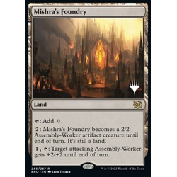 Magic löskort: The Brothers' War: Mishra's Foundry (Promo) (Foil)