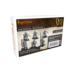 Fireforge: Medieval Russians - City Militia with Spears / Bows (resin)