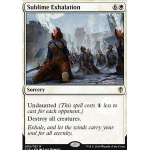 Magic löskort: Commander 2016 Sublime Exhalation