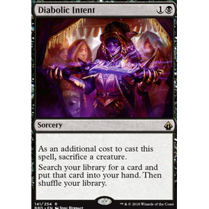 Magic löskort: Battlebond: Diabolic Intent