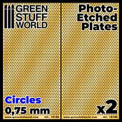 Photo-etched Plates - Medium Circles (0,75mm)