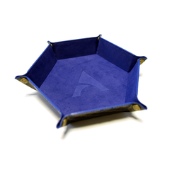 Alphaspel: Hexagon Dice Tray Dragonskin - Dark Blue