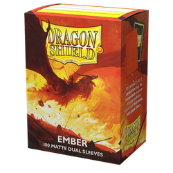Card Sleeves Standard Matte Dual Ember (100 in box) (Dragon Shield)