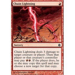 Magic Löskort: Premium Deck - Fire and Lightning: Chain Lightning (Foil)