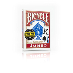 Bicycle kortlek - Poker Jumbo Index (red)