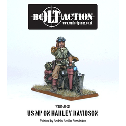 US Military Policeman on Harley Davidson