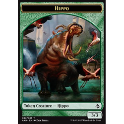 Magic löskort: Amonkhet: Hippo Token (Green 3/3)