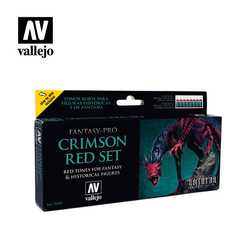 Vallejo Paint Set Crimson Red
