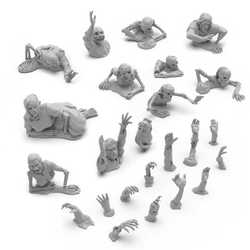 3D printed set - Dead Rising Zombies (1:48) (24)
