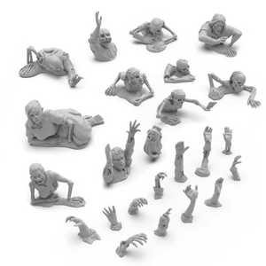3D printed set - Dead Rising Zombies (1:48) (24)
