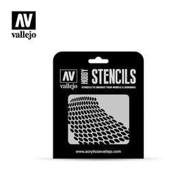 Vallejo Stencils: Distorted Honeycomb