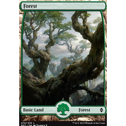 Magic löskort: Battle for Zendikar: Forest, version 274