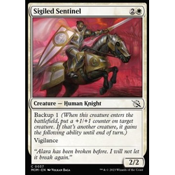 Magic löskort: March of the Machine: Sigiled Sentinel (Foil)