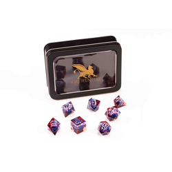 Razor Series Dice: Purple, Glitter Core  7-die Set