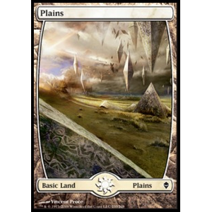 Magic löskort: Zendikar: Plains (V.8)