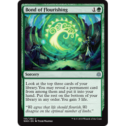 Magic löskort: War of the Spark: Bond of Flourishing