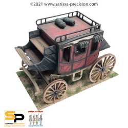 Old West Stagecoach (28mm)