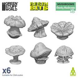 Green Stuff World: Chunky Mushrooms XL - 3D Printed