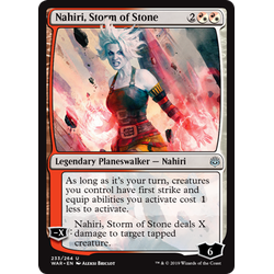 Magic löskort: War of the Spark: Nahiri, Storm of Stone