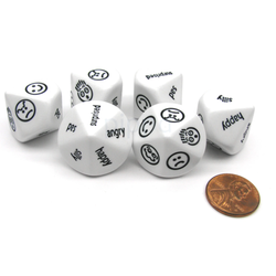 Expressions Dice 1-10 White/black D10