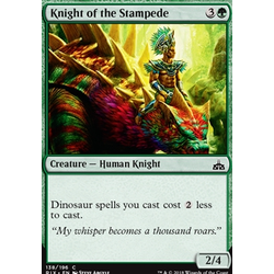 Magic löskort: Rivals of Ixalan: Knight of the Stampede (Foil)