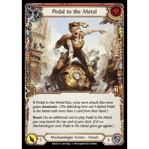 FaB Löskort: Arcane Rising First: Pedal to the Metal (Red) (Rainbow Foil)