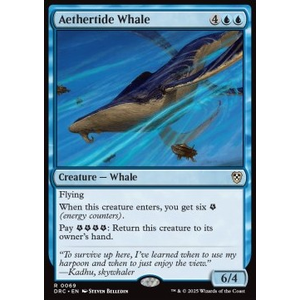 Magic löskort: Magic: Commander: Aetherdrift: Aethertide Whale