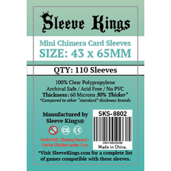 Card Sleeves "Mini Chimera" Clear 43x65mm (110) (Sleeve Kings)