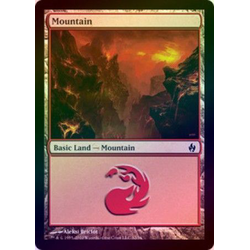 Magic Löskort: Premium Deck - Fire and Lightning: Mountain (Foil)