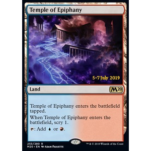 Magic löskort: Core Set 2020: Temple of Epiphany (Prerelease Foil)