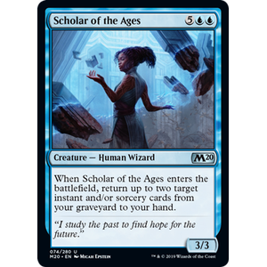Magic löskort: Core Set 2020: Scholar of the Ages