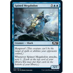 Magic löskort: Core Set 2021: Spined Megalodon (Foil)