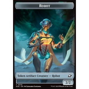 Magic löskort: Edge of Eternities: Drone Token (A 1/1) // Robot Token (A 2/2)