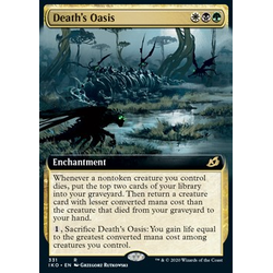 Magic löskort: Ikoria: Lair of Behemoths: Death's Oasis (alternative art)