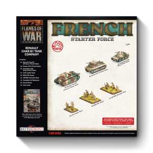 French Renault Char B1 Tank Company - Early War Starter Force (plastic)