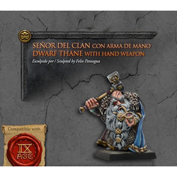 Dwarf Thane with hand weapon