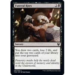 Magic löskort: Theros: Beyond Death: Funeral Rites