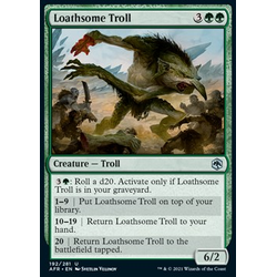 Magic löskort: Adventures in the Forgotten Realms: Loathsome Troll (Foil)