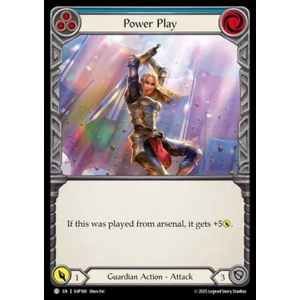 FaB Löskort: Super Slam: Power Play (Blue) (Rainbow Foil)