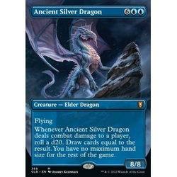 Magic löskort: Commander Legends: Battle for Baldur's Gate: Ancient Silver Dragon (Alternative art)