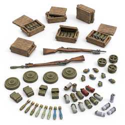 Green Stuff World: 3D Printed Resin Set - WWII American Grenades (50) (1:35)